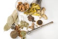 Mixed Garam Masala- Indian Herbs and Spices Royalty Free Stock Photo
