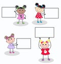 Mixed girls Royalty Free Stock Photo