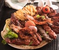 Mixed Grilled meat and vegetables