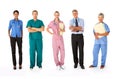 Mixed group of medical professionals Royalty Free Stock Photo