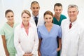Mixed group of medical professionals Royalty Free Stock Photo