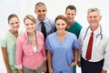 Mixed group of medical professionals Royalty Free Stock Photo