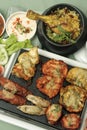 Mixed Kebab - A grilled meat snack Royalty Free Stock Photo