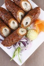 Mixed Kebab - A grilled meat snack Royalty Free Stock Photo