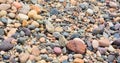 Mixed little brown and grey stones Royalty Free Stock Photo