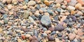 Mixed little brown and grey stones Royalty Free Stock Photo