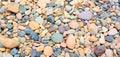 Mixed little brown and grey stones Royalty Free Stock Photo