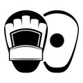 Mixed martial arts equipment: focus mitts Royalty Free Stock Photo