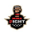 Mixed martial arts sport logo.