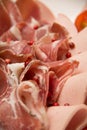 Mixed Meat coldcut texture closeup background Royalty Free Stock Photo