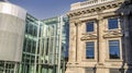 Mixed of New and Old Architecture of the BibliothÃ¨que Maisonneuve in Montreal