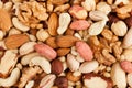 Mixed nuts background