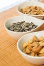 Mixed nuts in the bowl Royalty Free Stock Photo