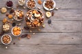 Mixed nuts and dried fruits Royalty Free Stock Photo