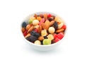 Mixed nuts and dry fruits in a bowl Royalty Free Stock Photo