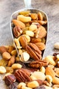 Mixed Nuts Healthy snack close up Royalty Free Stock Photo