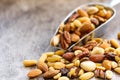 Mixed Nuts Healthy snack close up Royalty Free Stock Photo