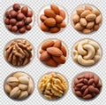 Mixed Nuts Illustration, Healthy Snack Food Royalty Free Stock Photo