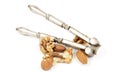 Mixed Nuts and Nut Cracker Royalty Free Stock Photo