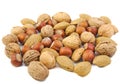 Mixed nuts: walnuts, almonds and hazelnuts Royalty Free Stock Photo