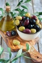 Mixed olives Royalty Free Stock Photo