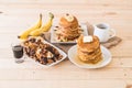 mixed pancake menu Royalty Free Stock Photo