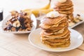 mixed pancake menu Royalty Free Stock Photo