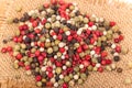 Mixed peppercorns Royalty Free Stock Photo