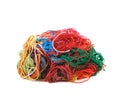 Mixed pile of yarn threads Royalty Free Stock Photo