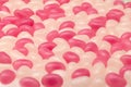 Mixed pink and white bean candy sweets Royalty Free Stock Photo