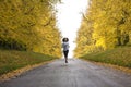 Mixed Race African American Woman Teenager Fitness Running Royalty Free Stock Photo