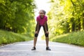 Mixed Race African American Woman Teenager Fitness Running Royalty Free Stock Photo