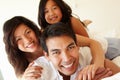 Mixed race Asian family Royalty Free Stock Photo