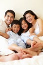 Mixed race Asian family Royalty Free Stock Photo