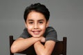 Mixed race boy smiling Royalty Free Stock Photo