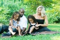 A mixed race family Royalty Free Stock Photo