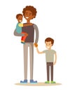 Mixed race family. Royalty Free Stock Photo