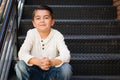 Mixed Race Young Hispanic Caucasian Boy Royalty Free Stock Photo