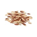 Mixed rice long grain brown and aromatic red. Royalty Free Stock Photo
