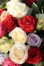 Mixed roses flower arrangement