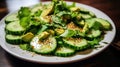 mixed salad cucumber background