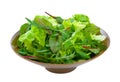 Mixed Salad Greens over white Royalty Free Stock Photo