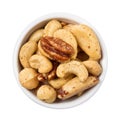 Mixed Salted Nuts Royalty Free Stock Photo