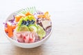 mixed sashimi set Royalty Free Stock Photo