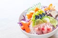 mixed sashimi set Royalty Free Stock Photo