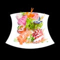 Mixed sashimi Royalty Free Stock Photo