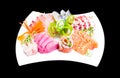 Mixed sashimi Royalty Free Stock Photo