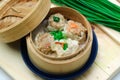 Mixed Seafood Dim Sum Royalty Free Stock Photo