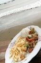 Mixed seafood kabob nicaragua