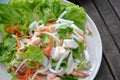 Mixed seafood salad Royalty Free Stock Photo